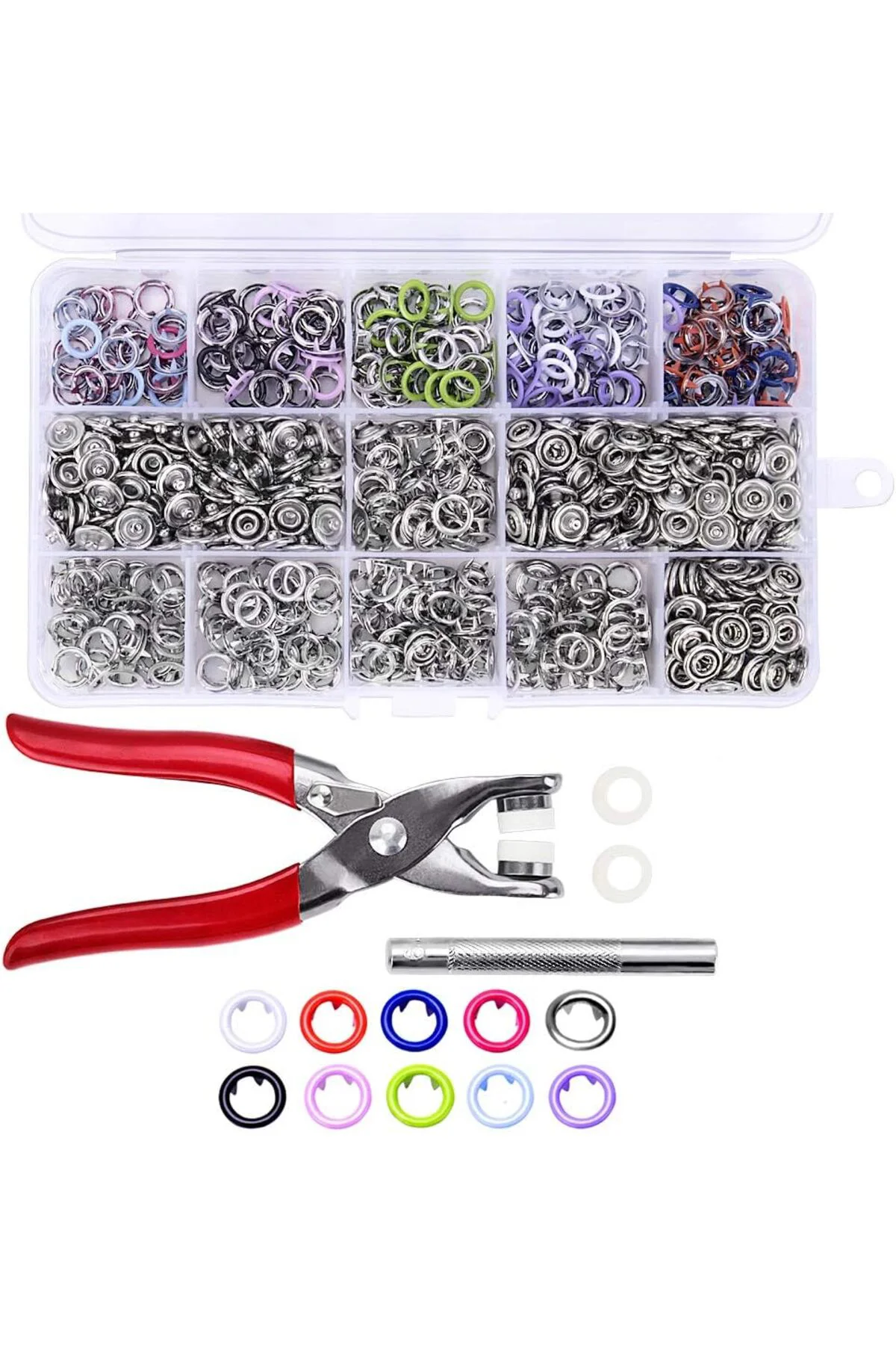 Pense ve 200 adet Gömlek Çıtçıtı ve Bebe Çıtçıt Montaj Seti