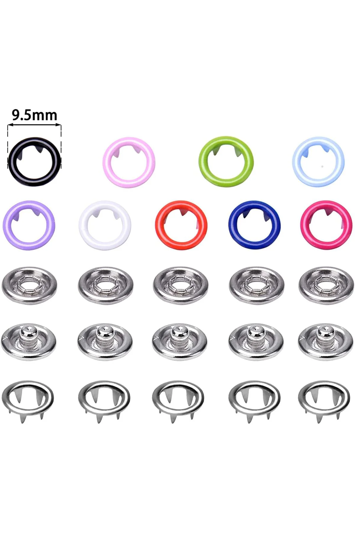 Pense ve 200 adet Gömlek Çıtçıtı ve Bebe Çıtçıt Montaj Seti