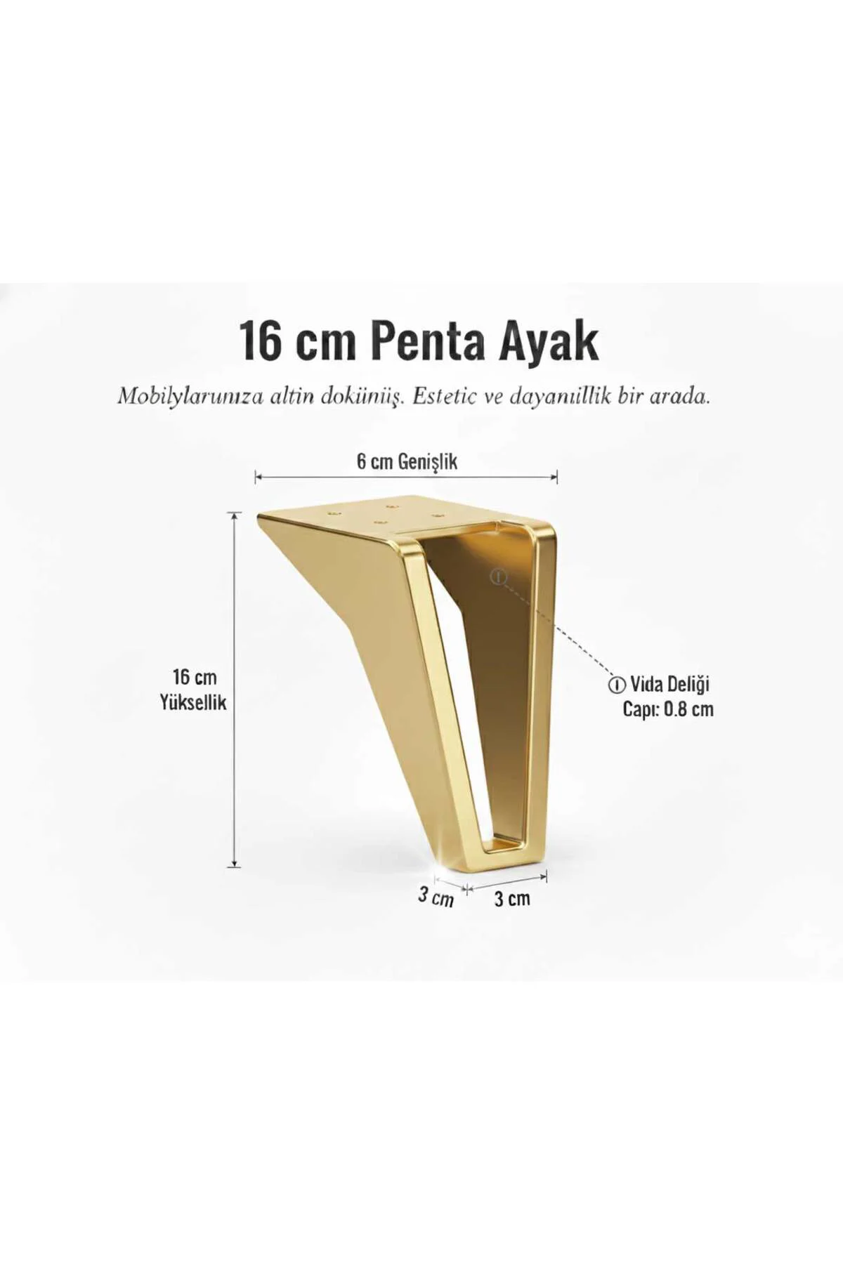 Penta 19 cm Koltuk Baza Dolap Tv Ünitesi Yatak Odası Konsol Çocuk