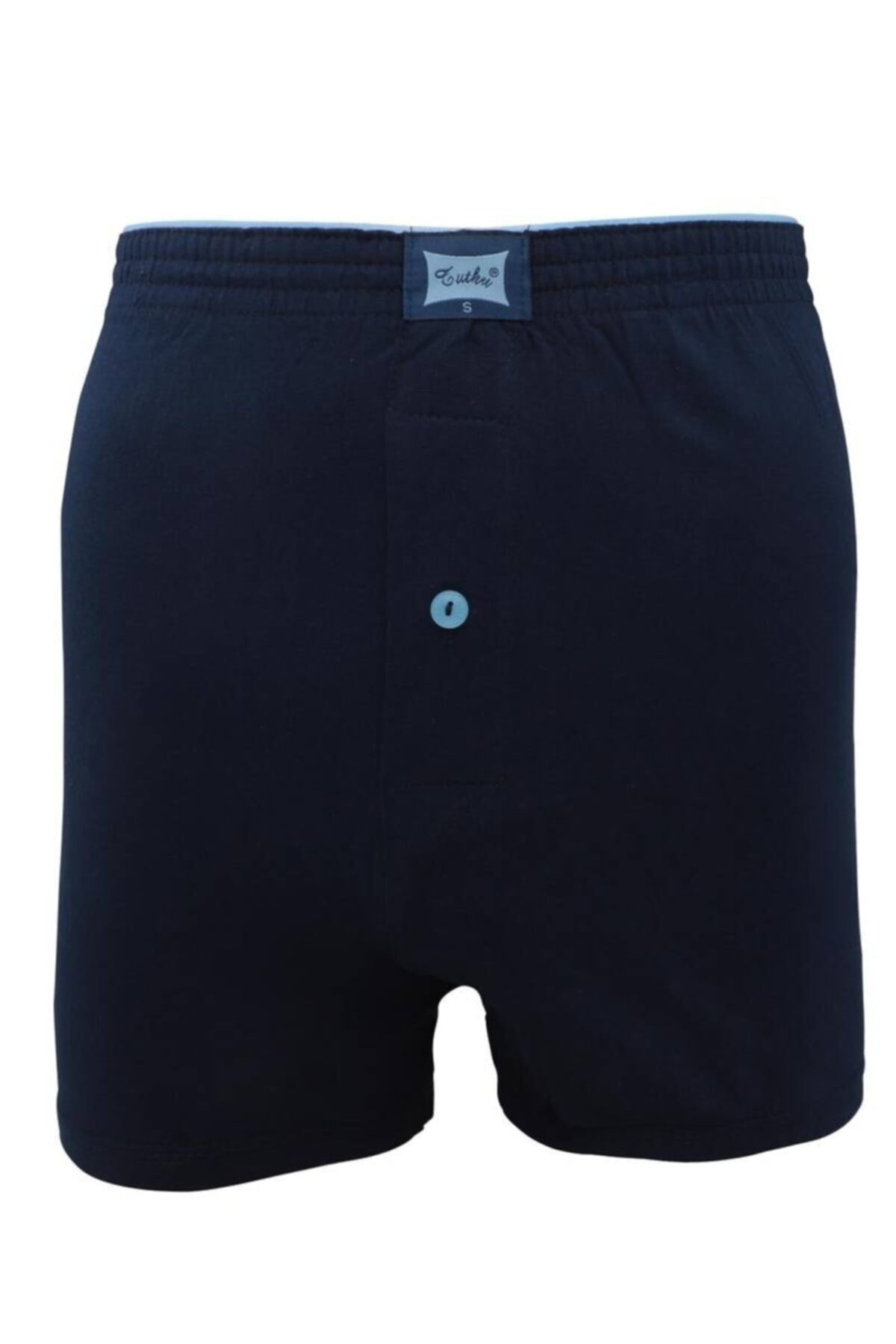 Penye Düz Boxer 117 3'lü Paket | Lacivert Lacivert Xxl