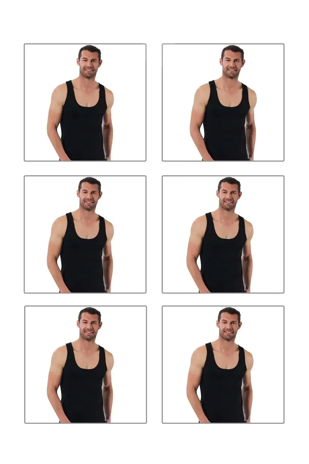 PENYE PAMUK KUMAŞ 6'LI EKO PAKET BÜYÜK BEDENLİ ATLET