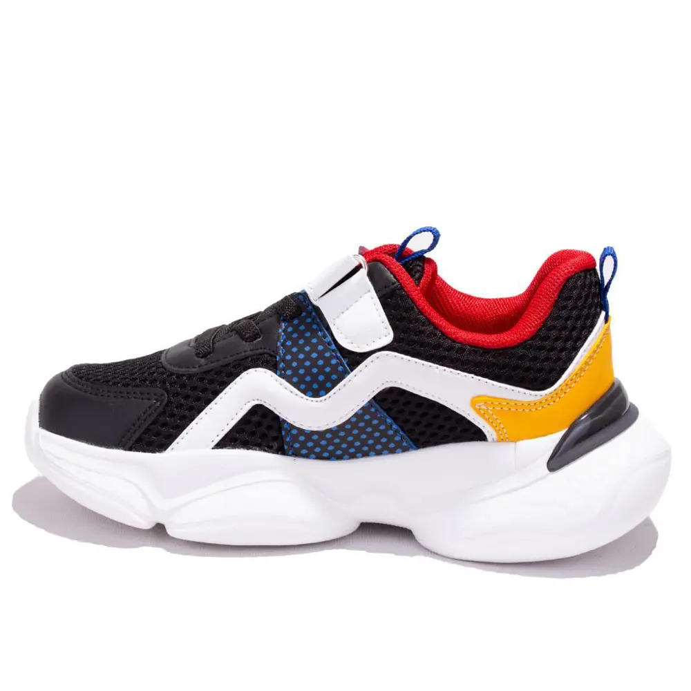 Pepino 1651 Siyah Kırmızı Ortopedik Günlük Erkek Çocuk Spor Ayakk