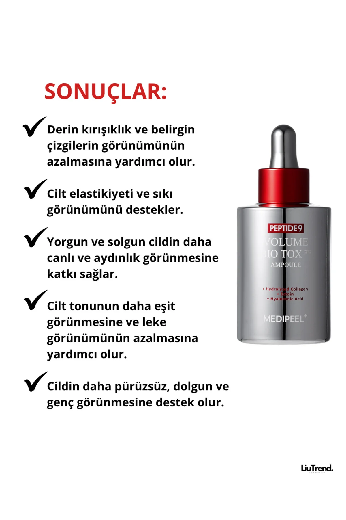 Peptide 9 Volume Bio Tox Ampoule Pro 100 ml Volufiline ve Peptit 