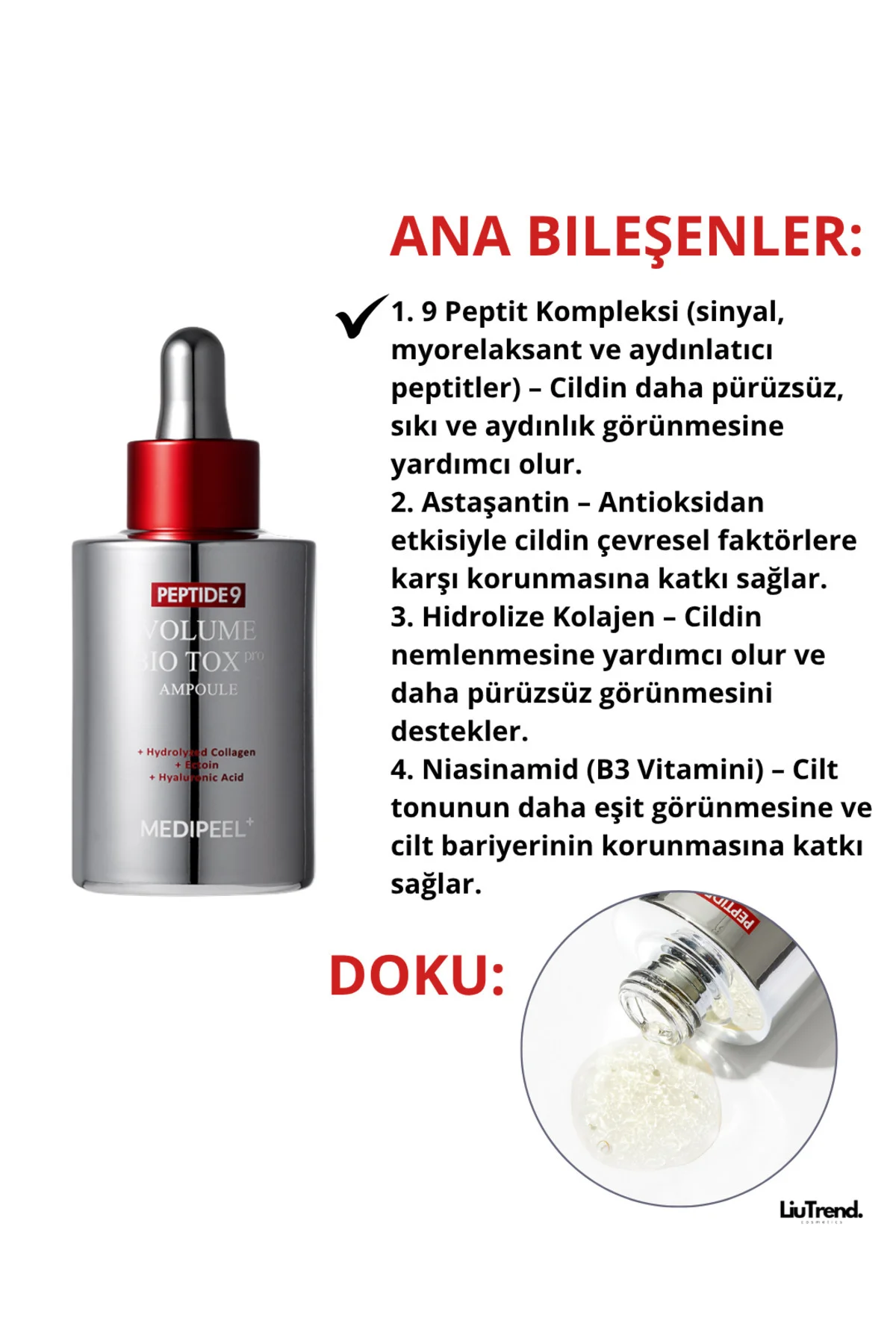 Peptide 9 Volume Bio Tox Ampoule Pro 100 ml Volufiline ve Peptit 