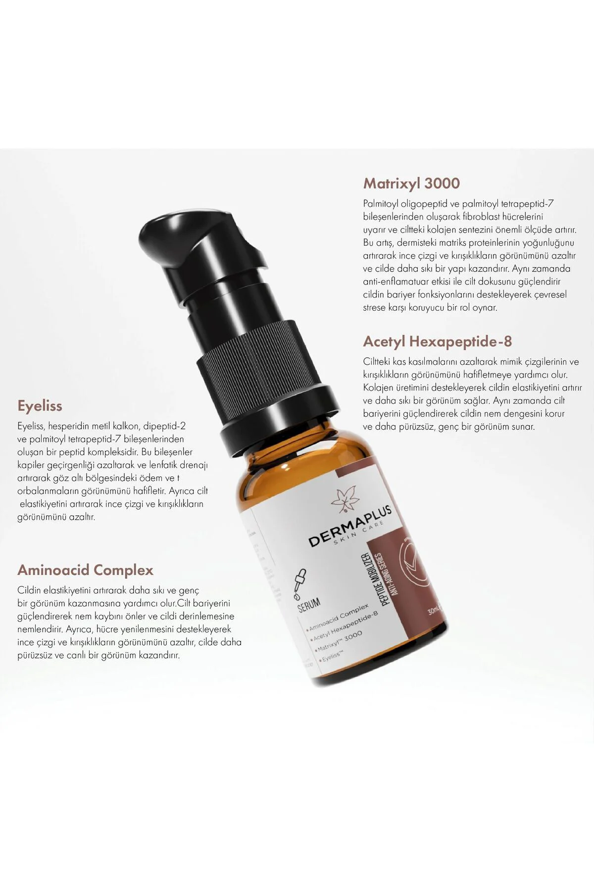 Peptide Mobilizer Peptit İçerikli Anti-Aging Yüz Serumu 30 mL