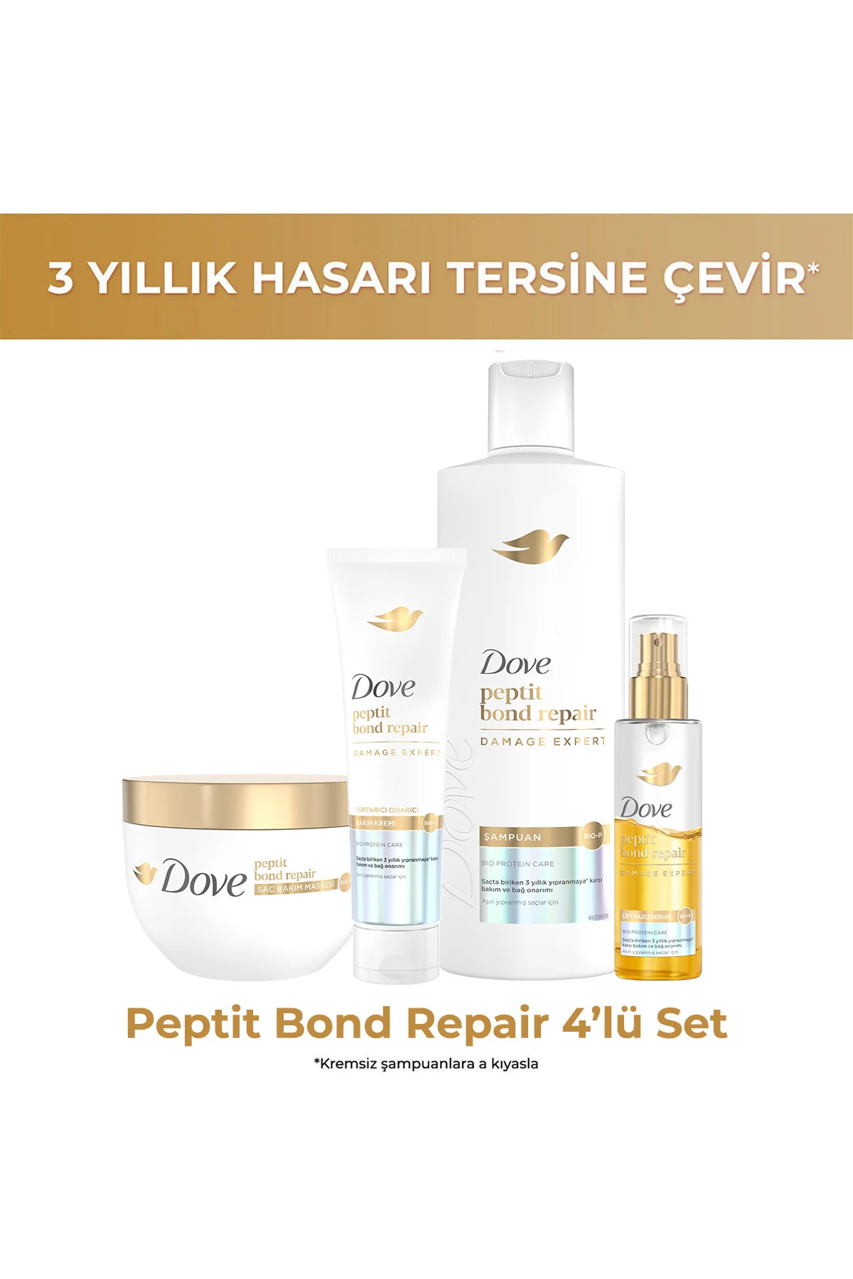 Peptit Bond Repair Saç Bakım Serisi 4'lü Peptit Bond Repair Saç Bakım Serisi 4'lü