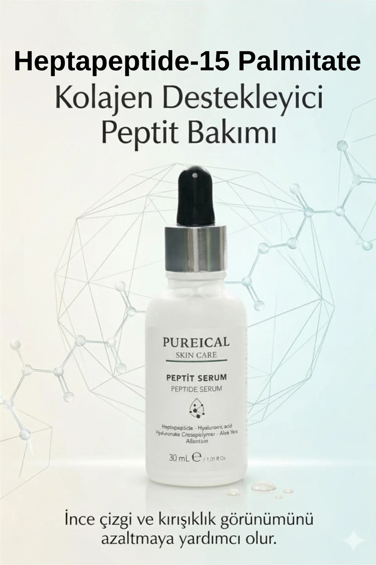 Peptit Serum, Kırışıklık Karşıtı, Anti-Aging ve Cilt Sıkılaştırıc