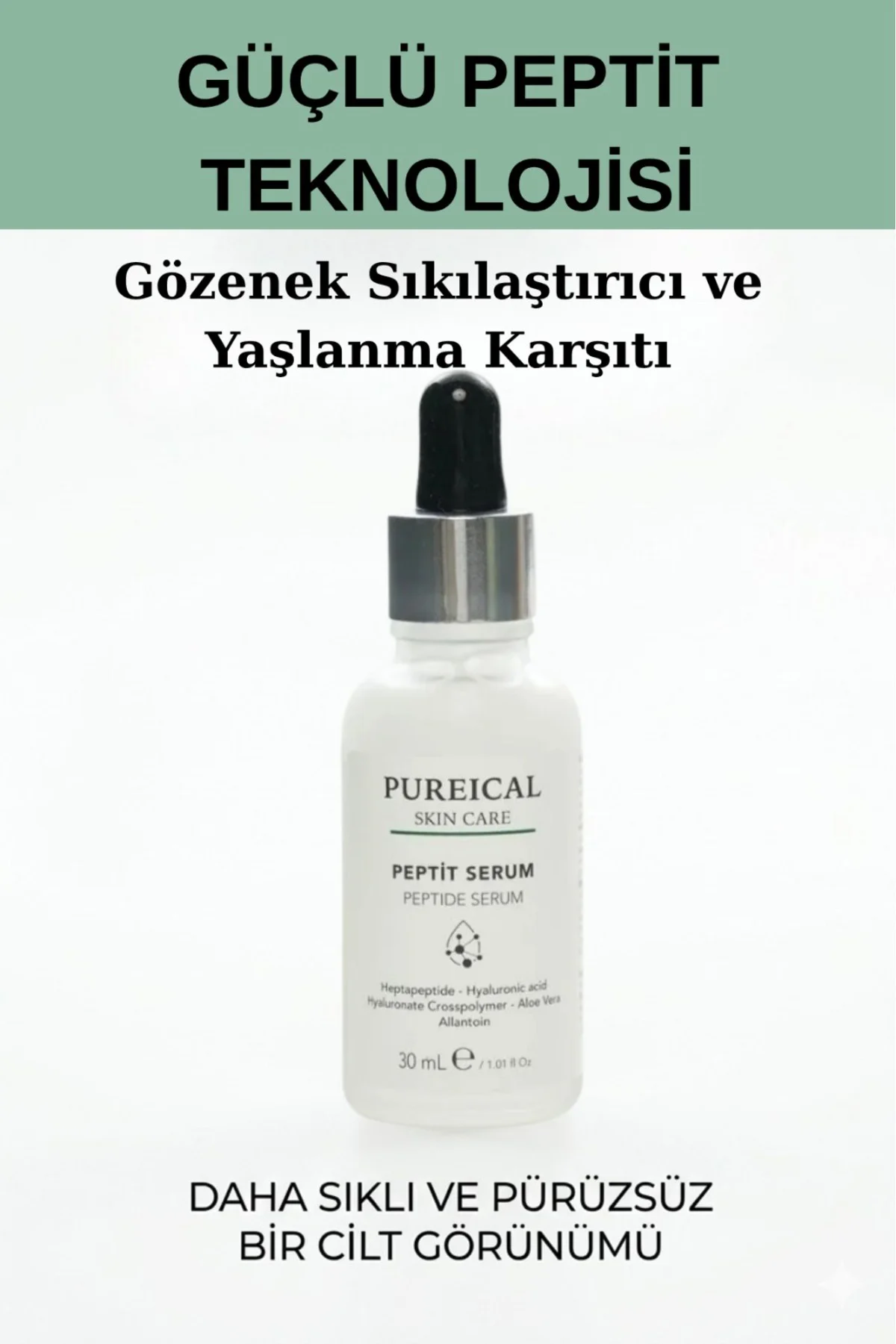 Peptit Serum, Kırışıklık Karşıtı, Anti-Aging ve Cilt Sıkılaştırıc
