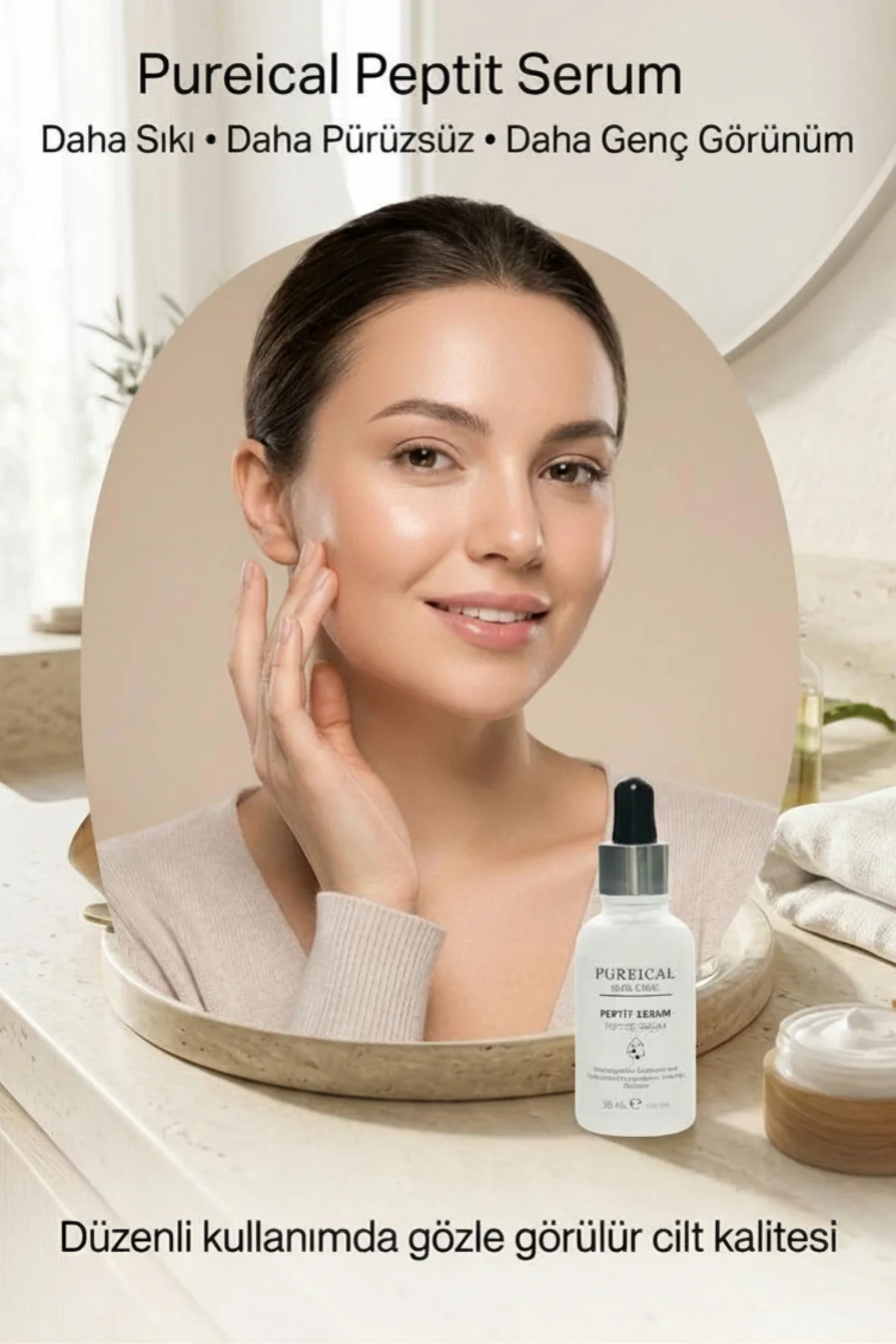 Peptit Serum, Kırışıklık Karşıtı, Anti-Aging ve Cilt Sıkılaştırıc