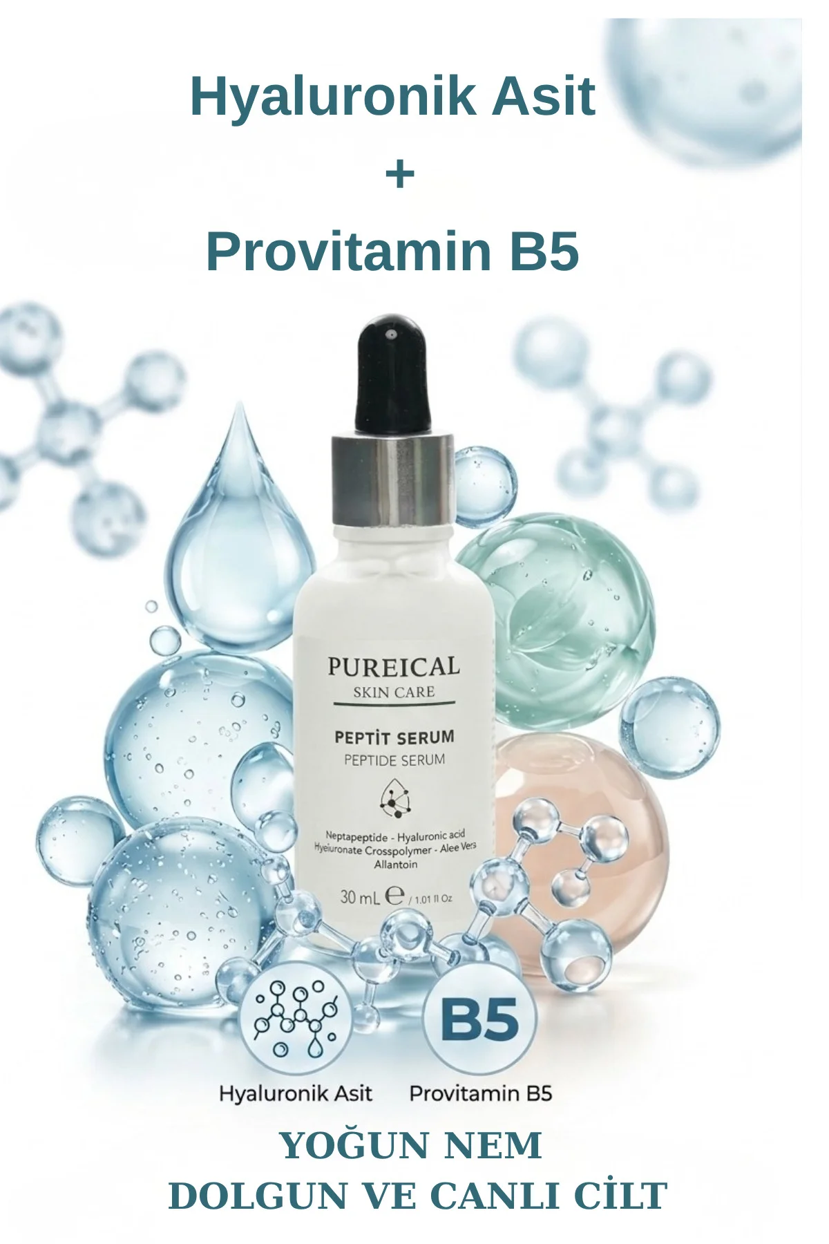 Peptit Serum, Kırışıklık Karşıtı, Anti-Aging ve Cilt Sıkılaştırıc