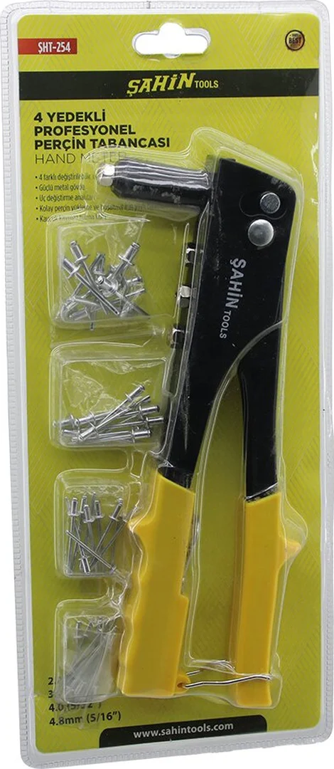 Perçin Tabanca Makine Seti 4 Boy Uç 2.4- 3.2 - 4 - 4.8 + 4 Boy Kalınlık X 10pcs 40pcs İğne 5224 Fiyatı, Yorumları ve Özellikleri