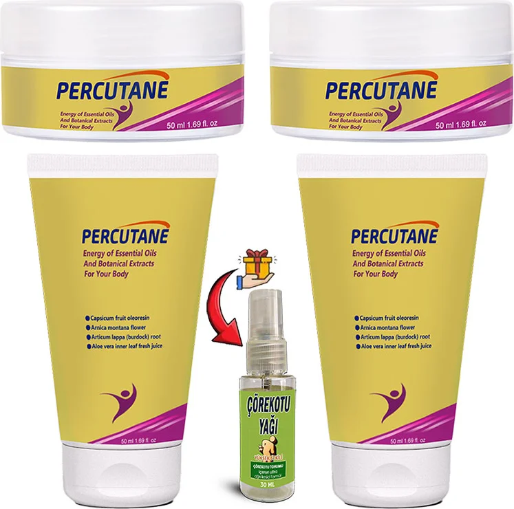 Percutane 2'li Set: Arnika Montana & Dulavratotu Kökü Kremi 50ML + Çörekotu Yağı Vücut Masaj Seti Fiyatı, Yorumları ve Özellikleri