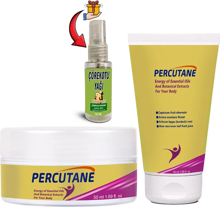 Percutane Kapsikum Arnika Dulavratotu Kremi 50 ml + Çörekotu Yağı - Eklemler ve Kas Ağrıları İçin