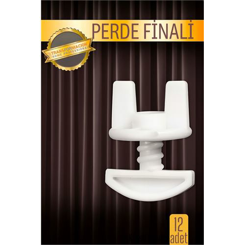 Perde Finali Perde Sonlandırıcı Stop Korniş Finali Sonu 12 Adet Perde Finali Perde Sonlandırıcı Stop Korniş Finali Sonu 12 Adet