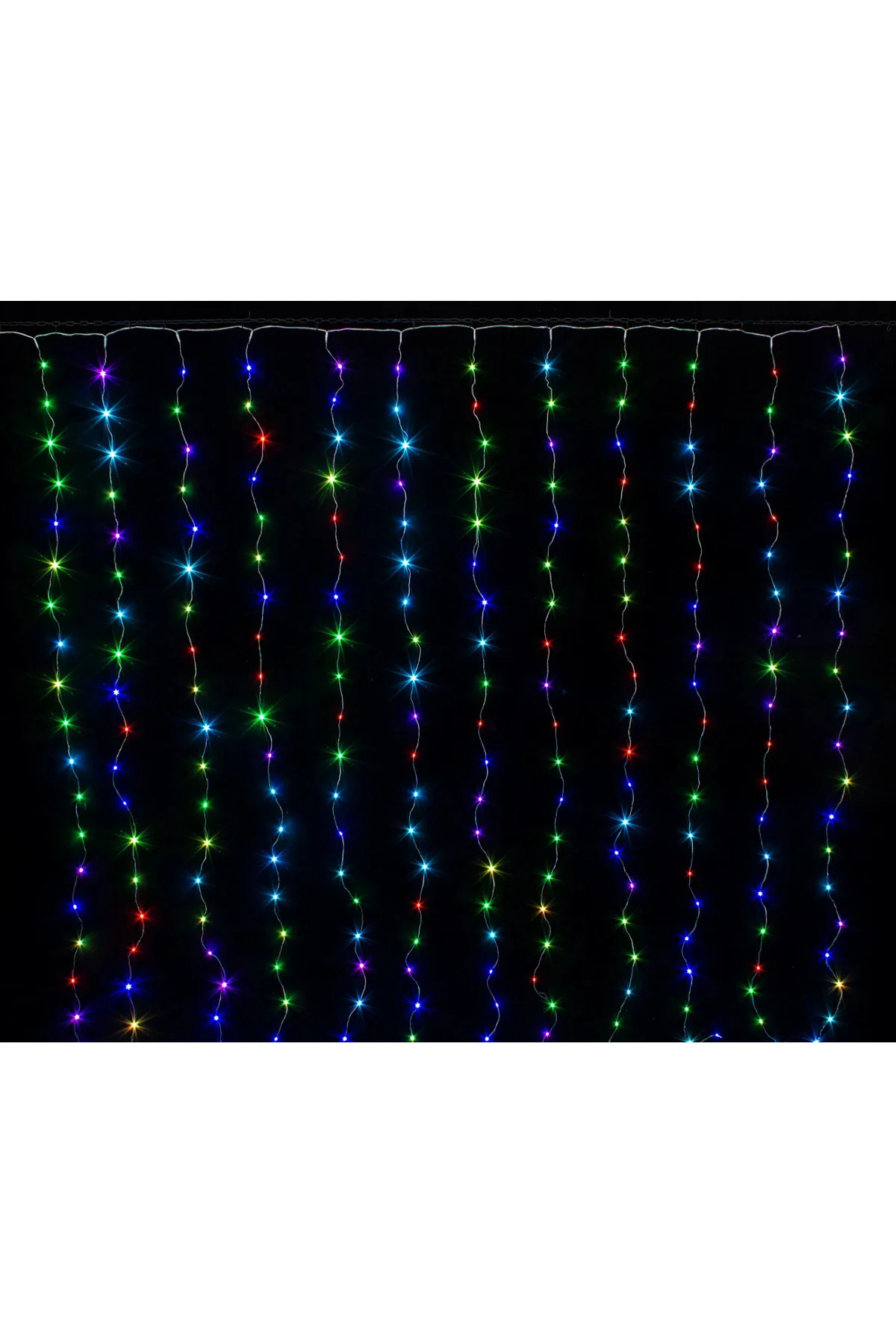 Perde Led 240 Ledli 8 Fonksiyonlu Dekor Lambası Rgb - Görsel 3