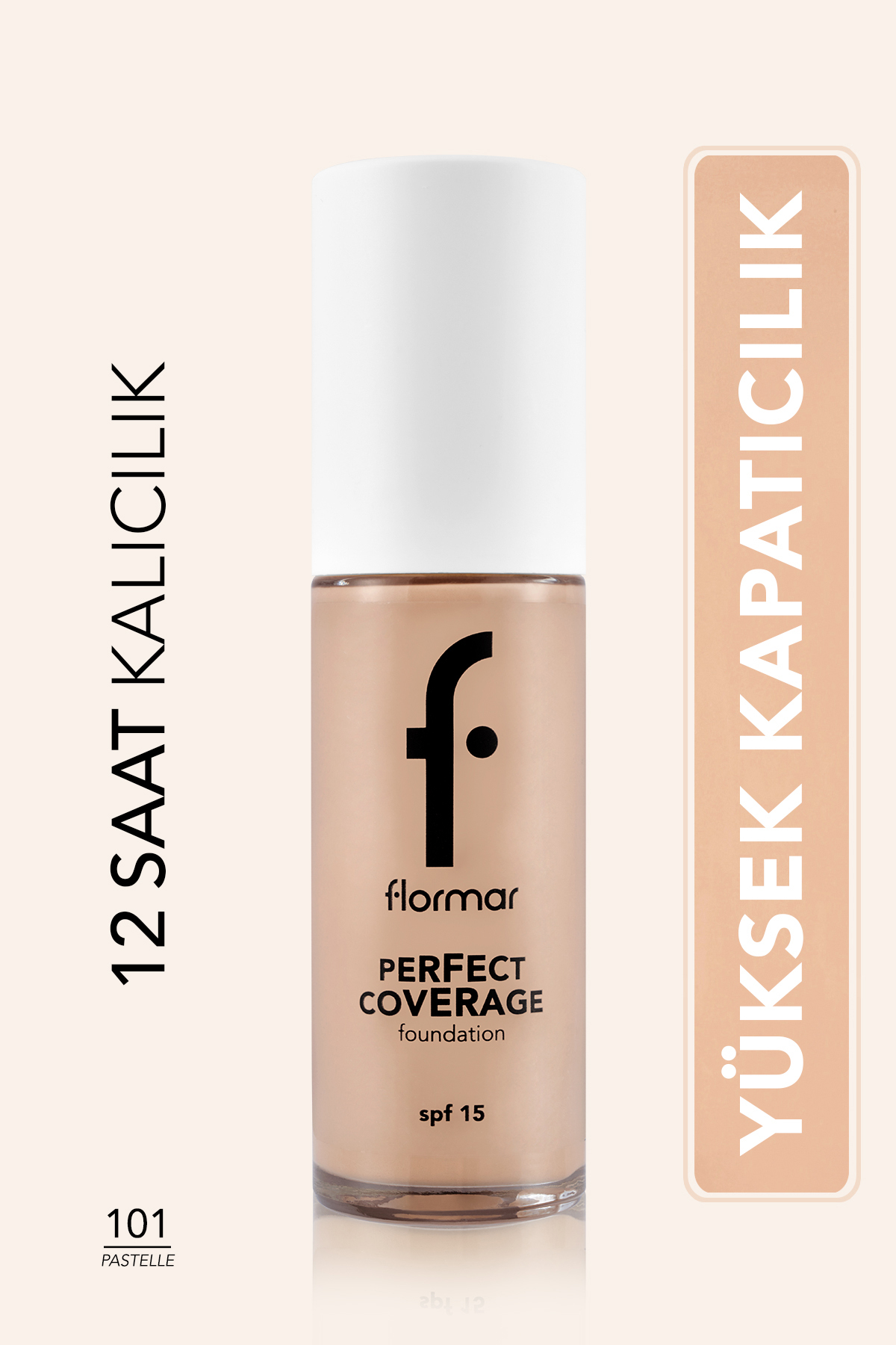 Flormar Perfect Coverage Yüksek Pigmentli & Yari Parlak Bitişli Spf15 Fon