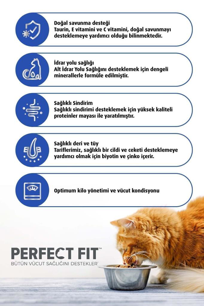 Perfect Fit Biftekli Kedi Maması 1400 Gr Perfect Fit Biftekli Kedi Maması 1400 Gr