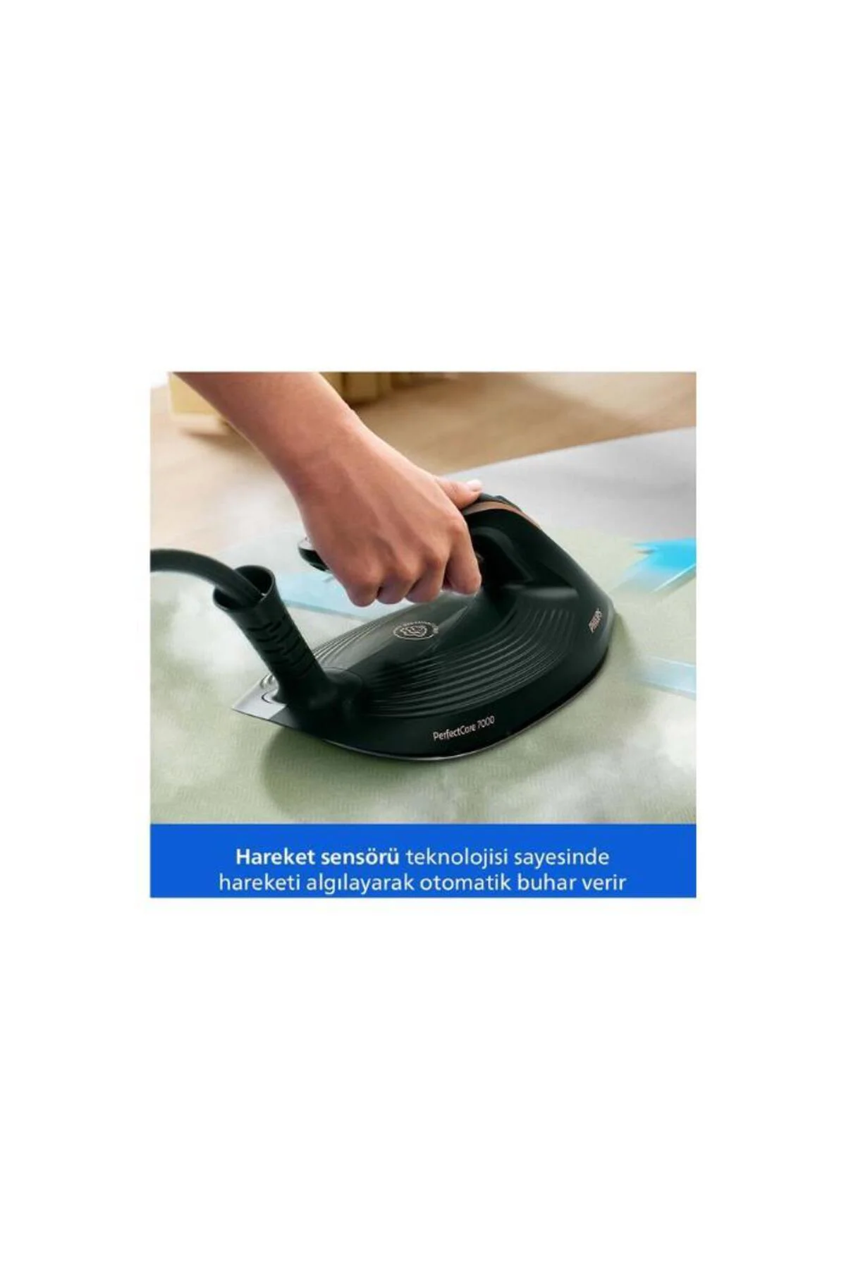 PerfectCare 7000 Serisi Buhar Kazanlı Ütü, Otomatik Buhar, OptimalTEMP, Easy De-Calc, PSG7300/80 PerfectCare 7000 Serisi Buhar Kazanlı Ütü, Otomatik Buhar, OptimalTEMP, Easy De-Calc, PSG7300/80