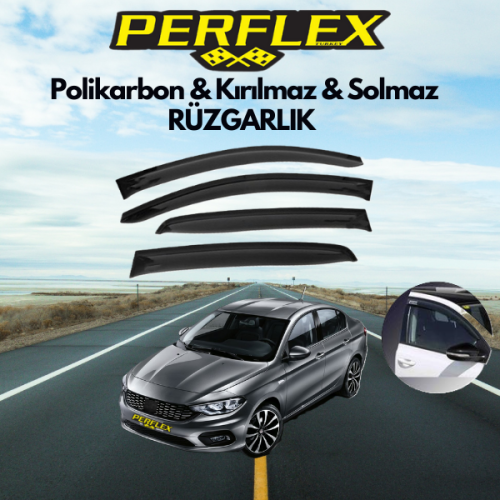 Perflex Polikarbon Kırılmaz Rüzgarlık V2 Düz Citroen C-Elysee 201