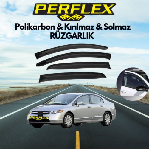 Perflex Polikarbon Kırılmaz Rüzgarlık V2 Mugen Honda Civic 2001-2 Perflex Polikarbon Kırılmaz Rüzgarlık V2 Mugen Honda Civic 2001-2