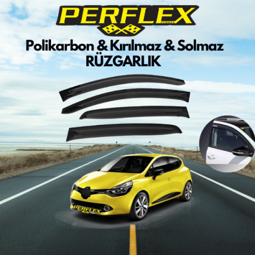 Perflex Polikarbon Kırılmaz Rüzgarlık V2 Mugen Renault Clio 4 201