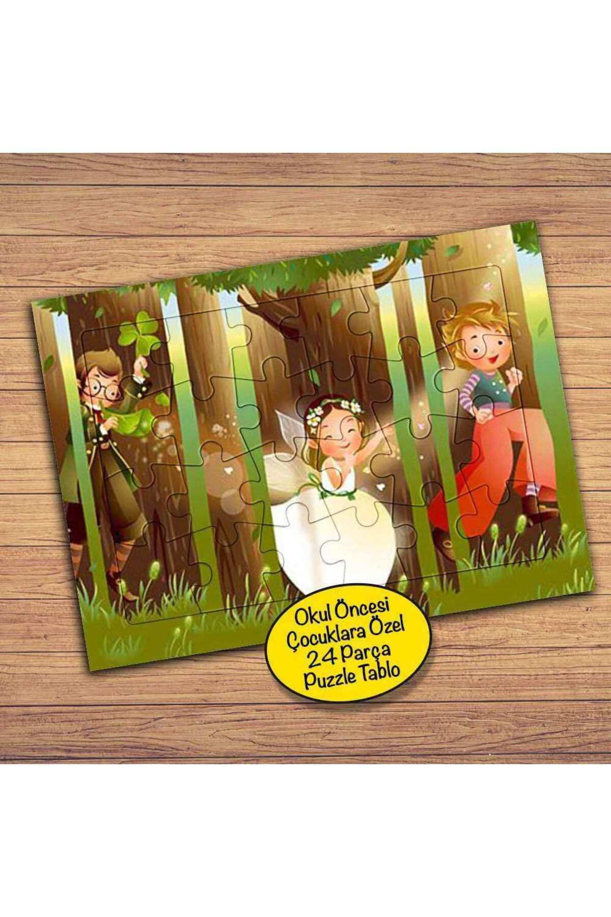 Asilmeydan Peri Kiz Ve Arkadaşlari Çocuklara Özel Puzzle Yapboz Tablo-23839