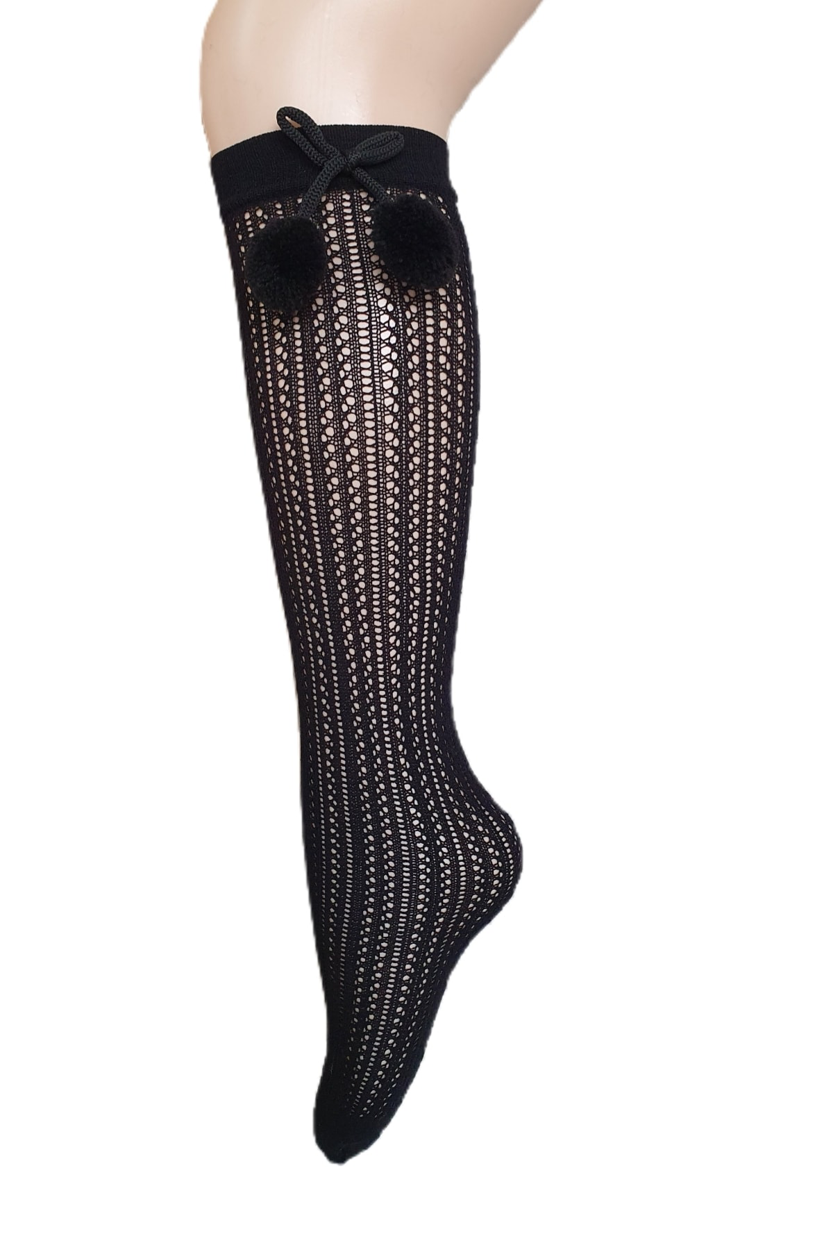 Peri Ponponlu File Dizaltı Çorap