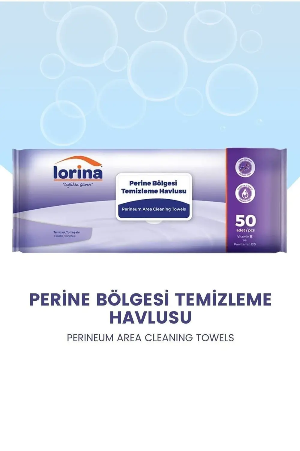 Perine Bölgesi Temizleme Havlusu Extra Geniş 50'li