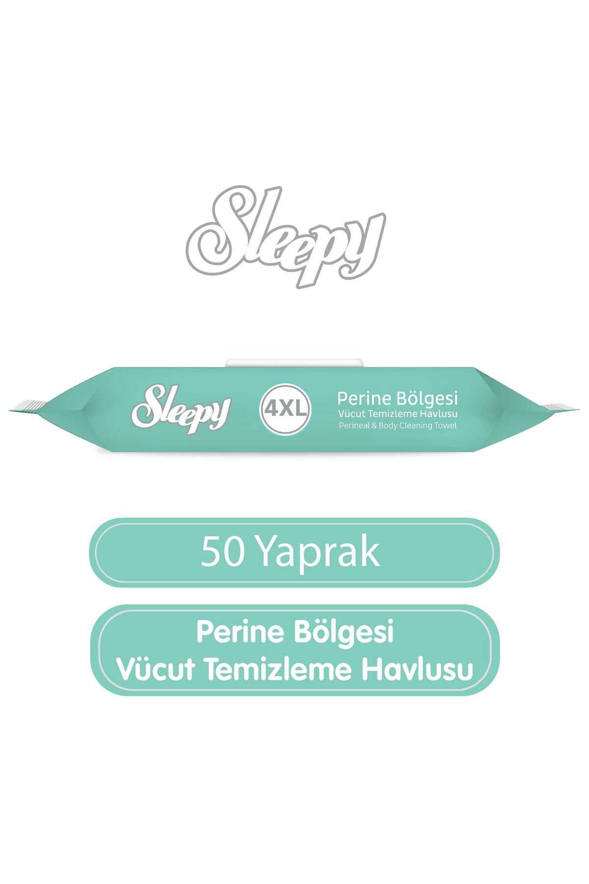 Perine Bölgesi Vücut Temizleme Havlusu 50 Yaprak