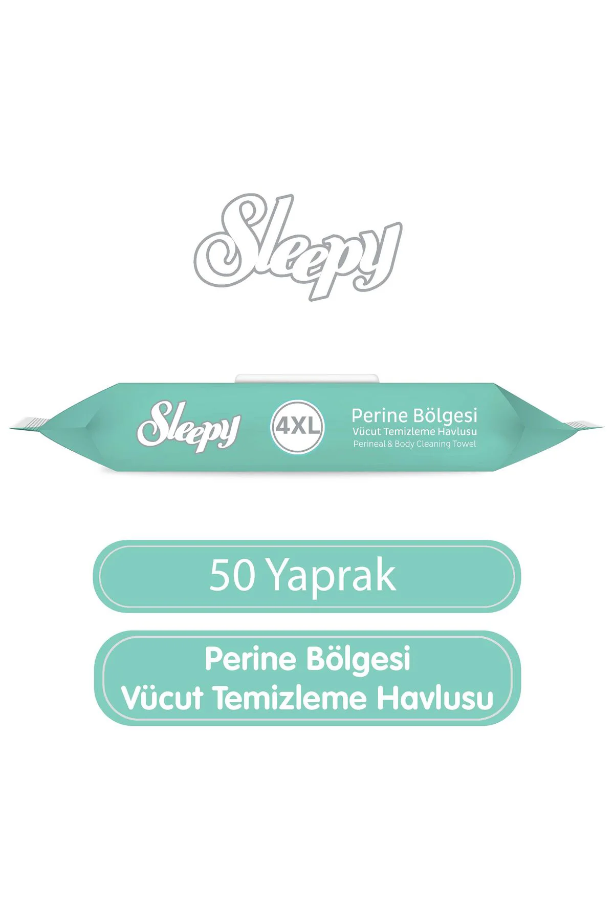 Perine Bölgesi Vücut Temizleme Havlusu 50 Yaprak