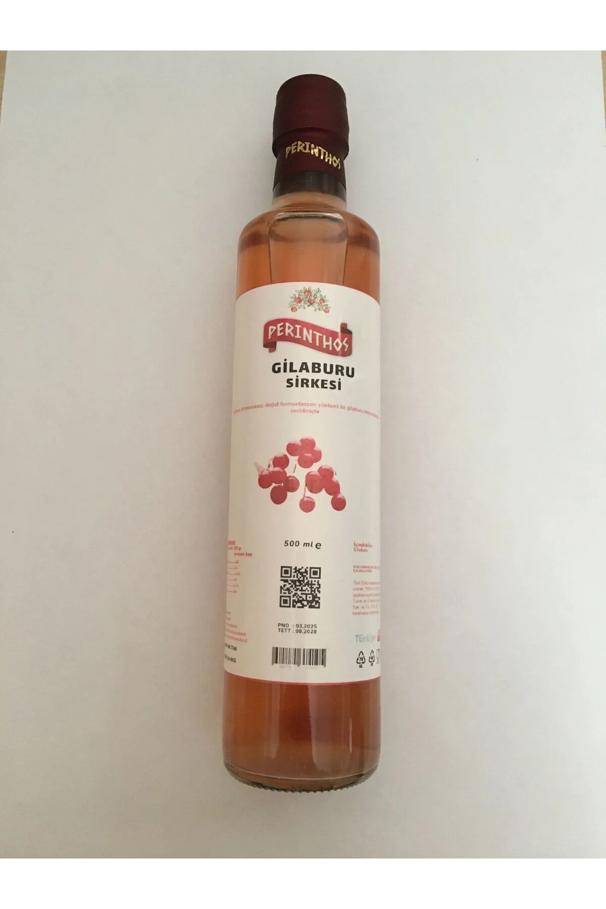 Perinthos Doğal Gilaburu Sirkesi 500 ml