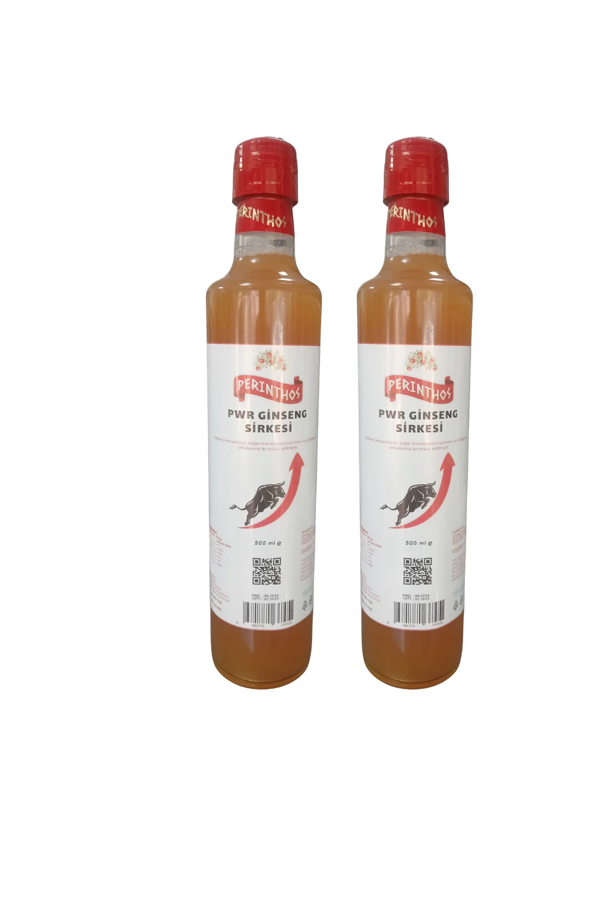 Perinthos Doğal Ginseng Sirkesi 500 ml x 2 adet