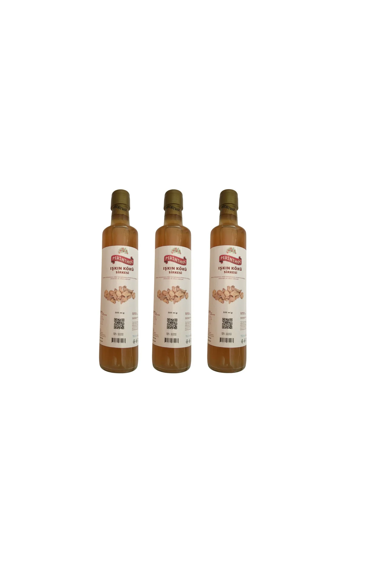 Perinthos Işkın Kökü Sirkesi 500 ml x 3 Adet