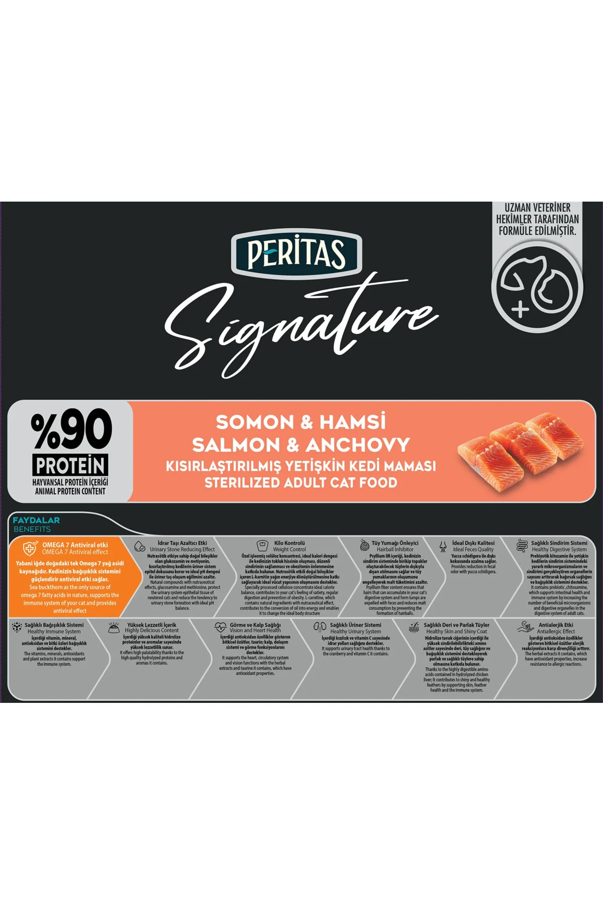 Peritas Somonlu Kısırlaştırılmış Kedi 2 Kg