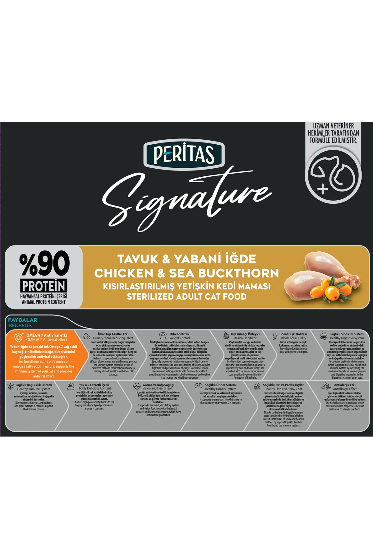 Peritas Tavuklu Kısırlaştırılmış Kedi 2 Kg