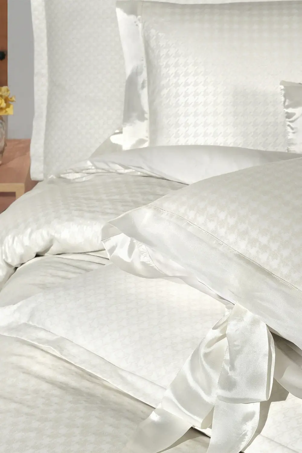 Perlita Bej Tek Kişilik %100 Pamuk Nevresim Takımı