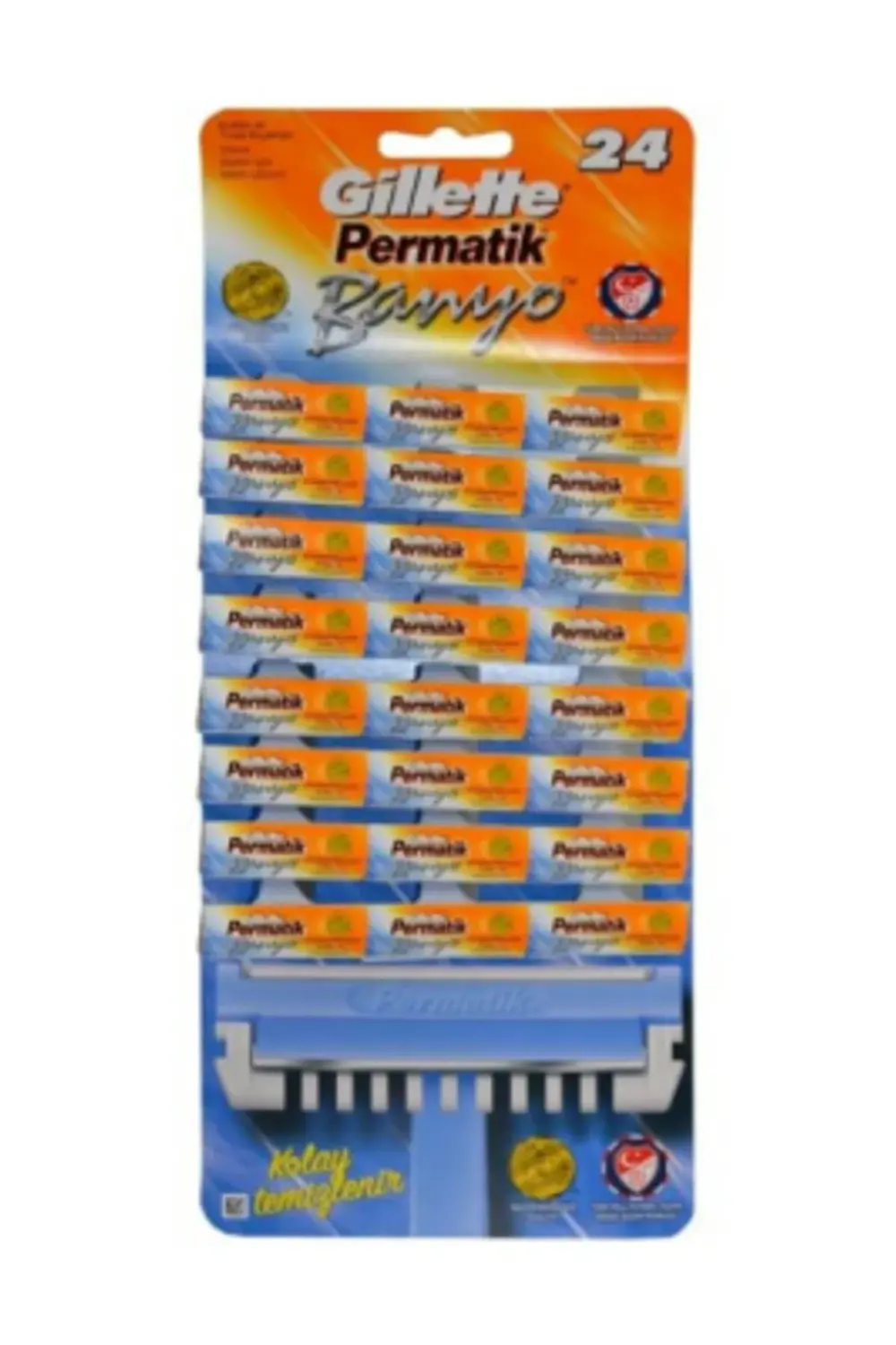 PERMATİK BANYO SAPLI JİLET KARTELA 48 PARÇA GO50607805670