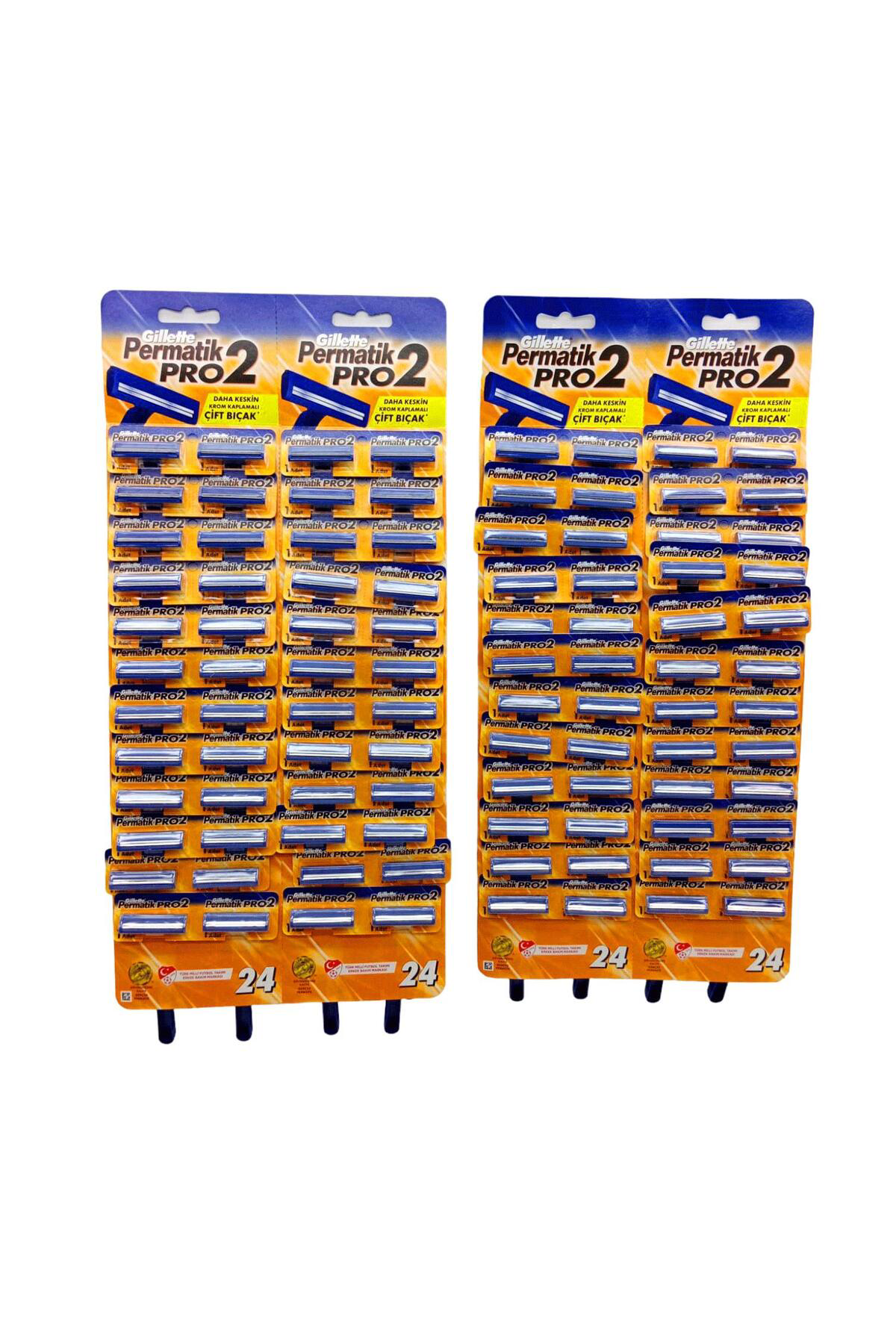 Ok Aksesuar Permatik Pro 2 Çift Biçakli Sapli Jilet 96 Parça Go50605381980