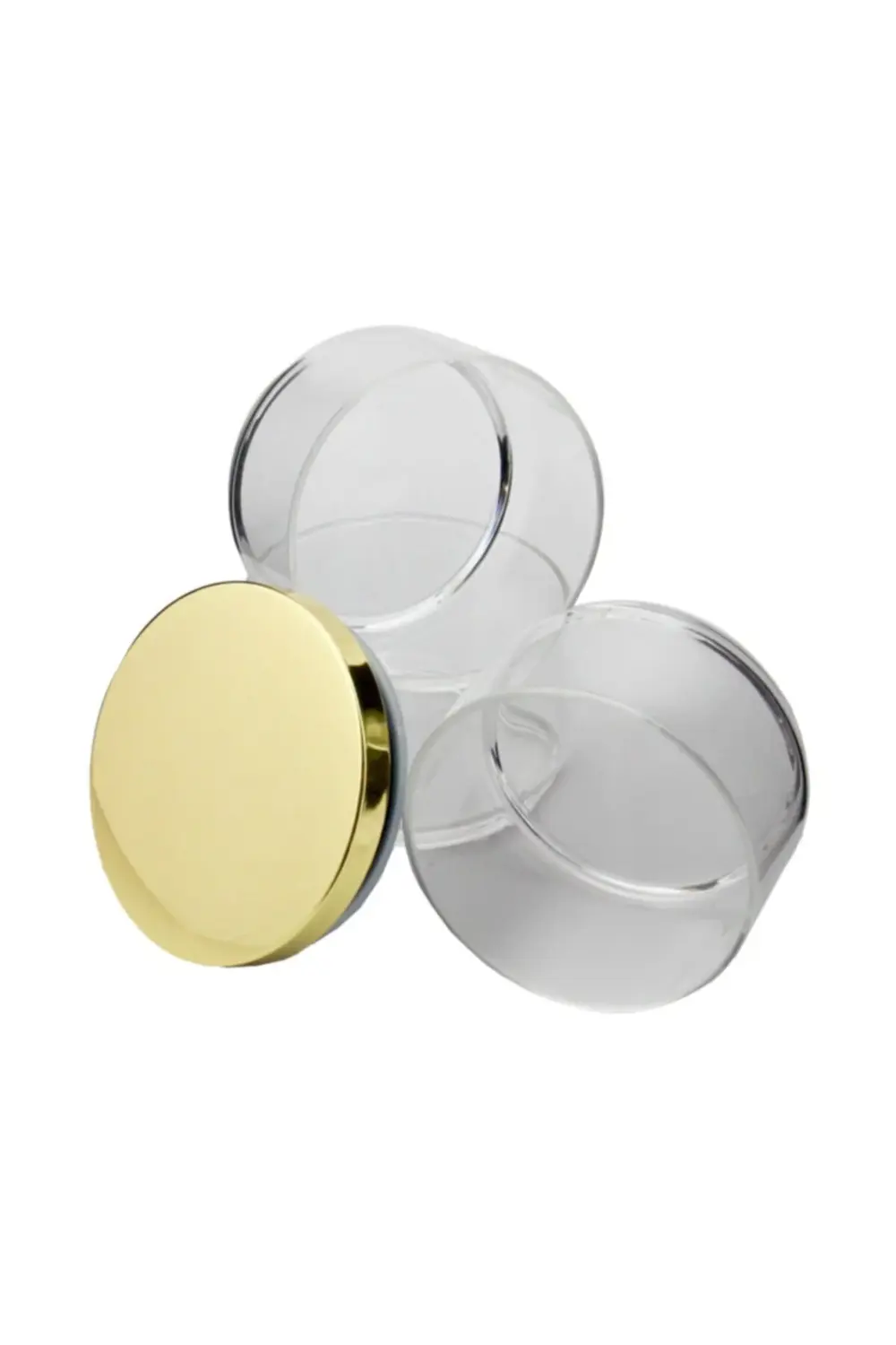 Perotti Gael 3 Katlı Cam Saklama Kabı - Altın