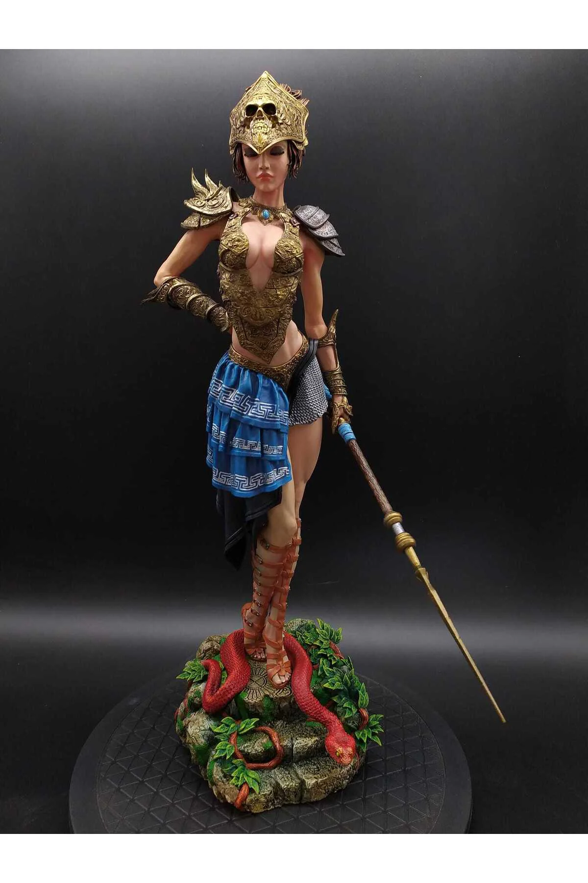 Persephone Persefoni Yeraltı Kraliçesi Zeus'un Kardeşi 8K UHD Boyalı Figür 25 CM (BÜYÜK BOY)