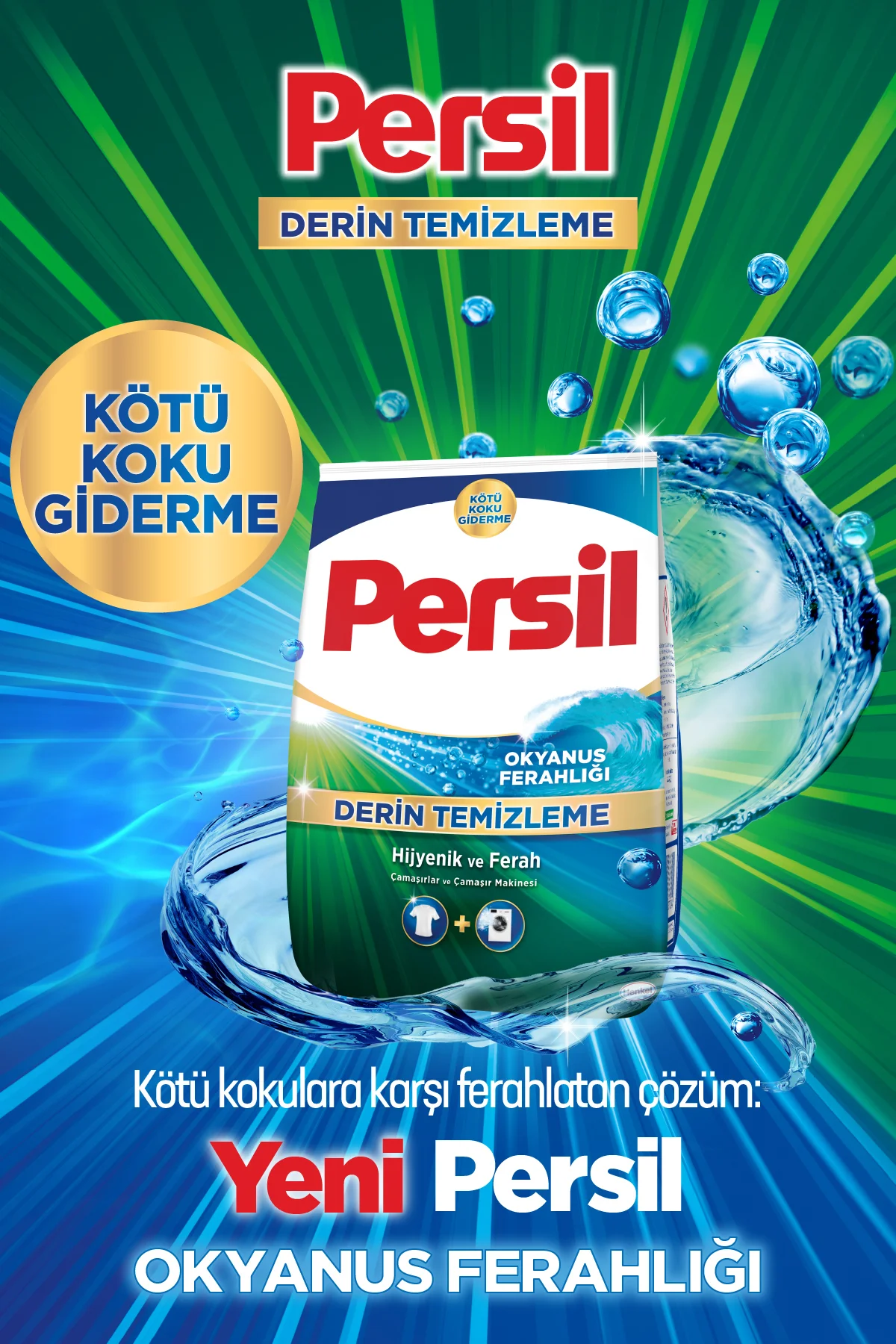 PERSİLOkyanus Ferahlığı Toz Çamaşır Deterjanı 33 Yıkama 5kg
