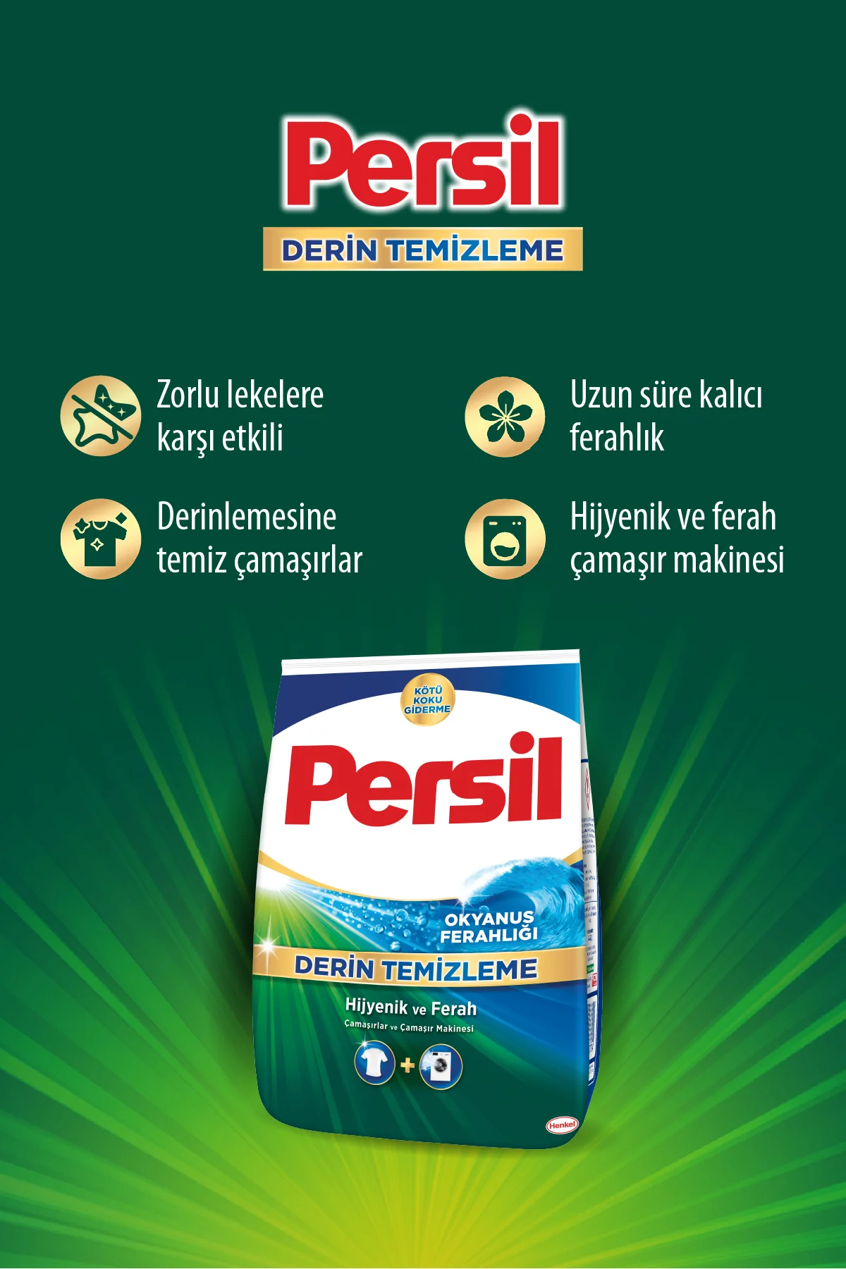 PERSİLOkyanus Ferahlığı Toz Çamaşır Deterjanı 33 Yıkama 5kg