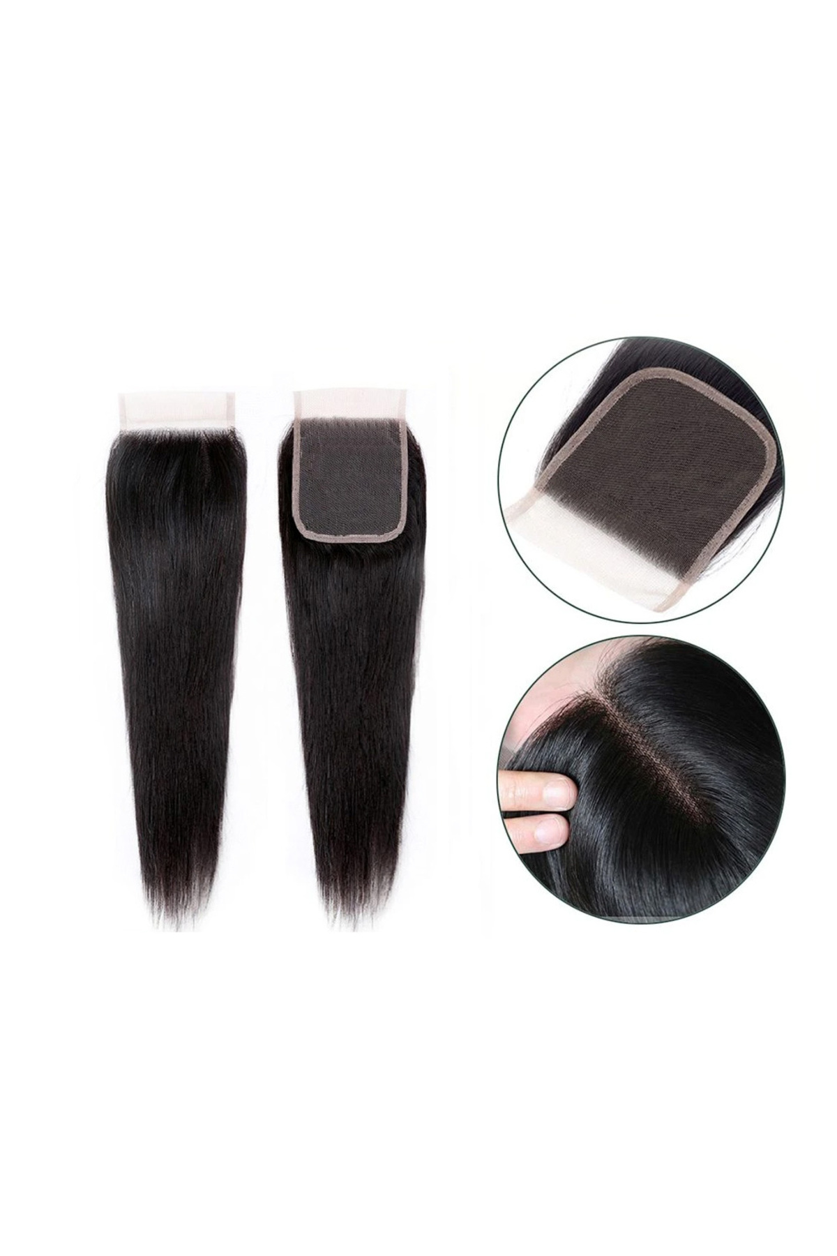 Peruk Tepesi Doğal Renk (Closure) 8inch