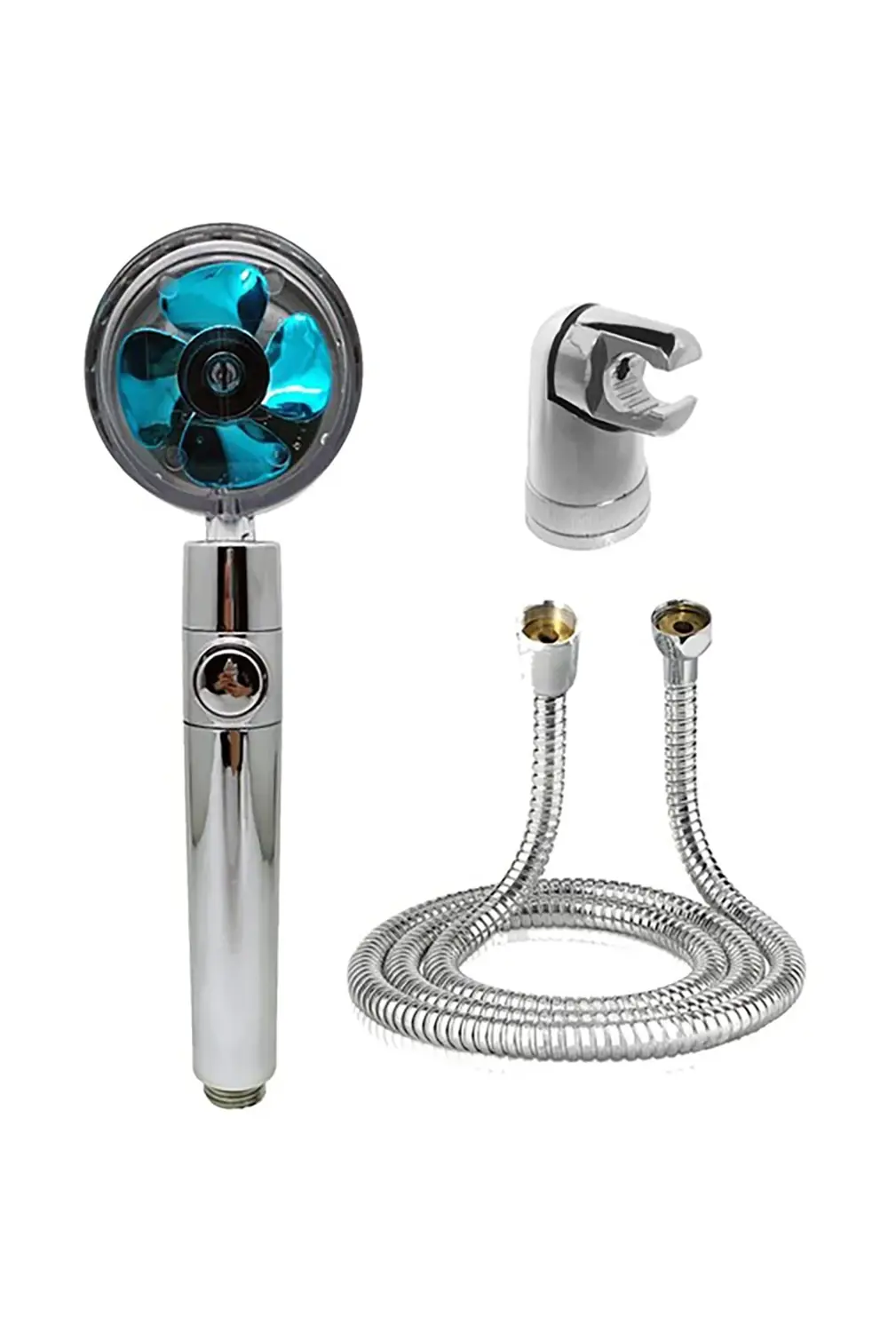 Pervaneli Duş Başlığı Asorti Oynar Kafa Duş Seti Jumbo Mafsal Hor