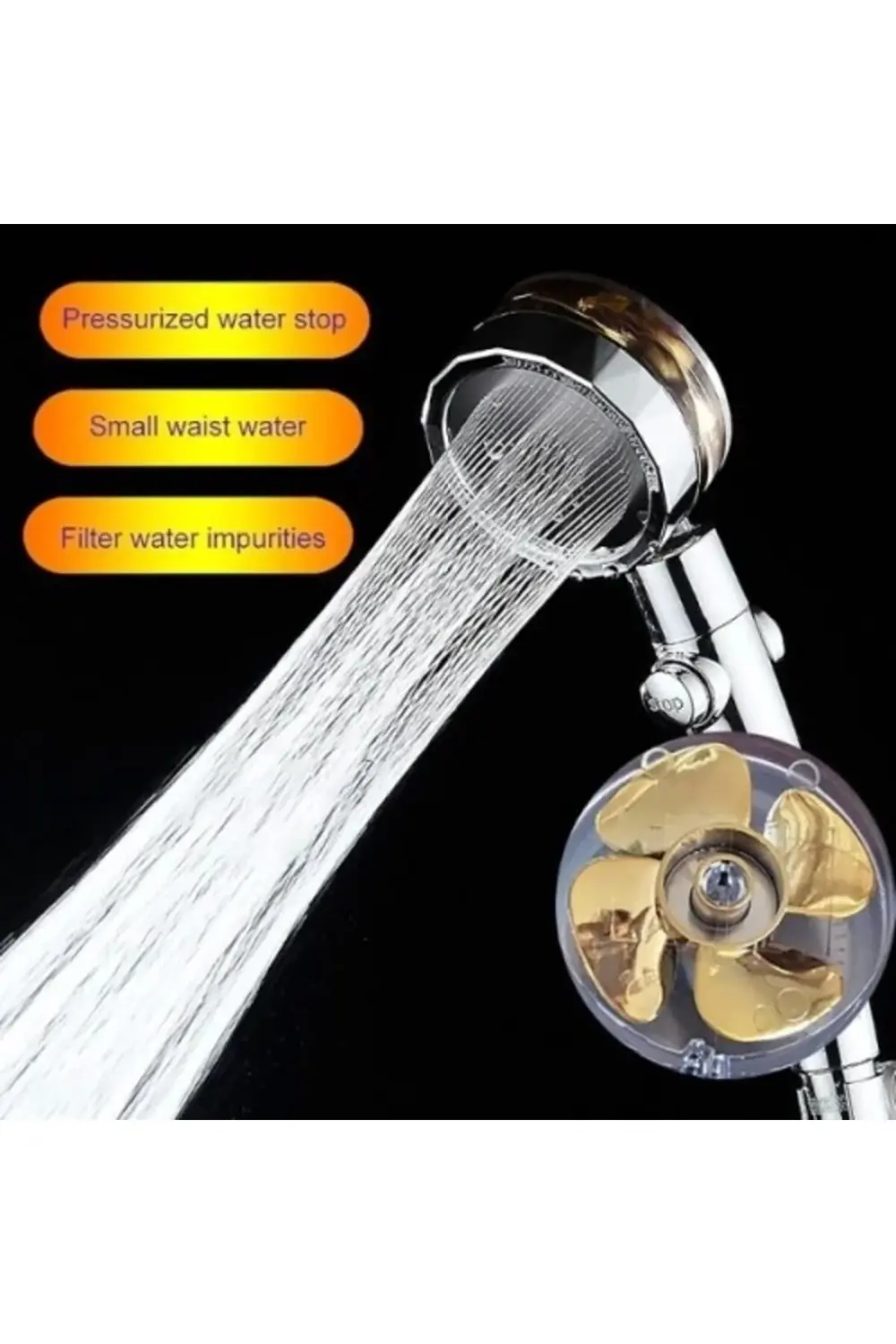 Pervaneli Duş Başlığı