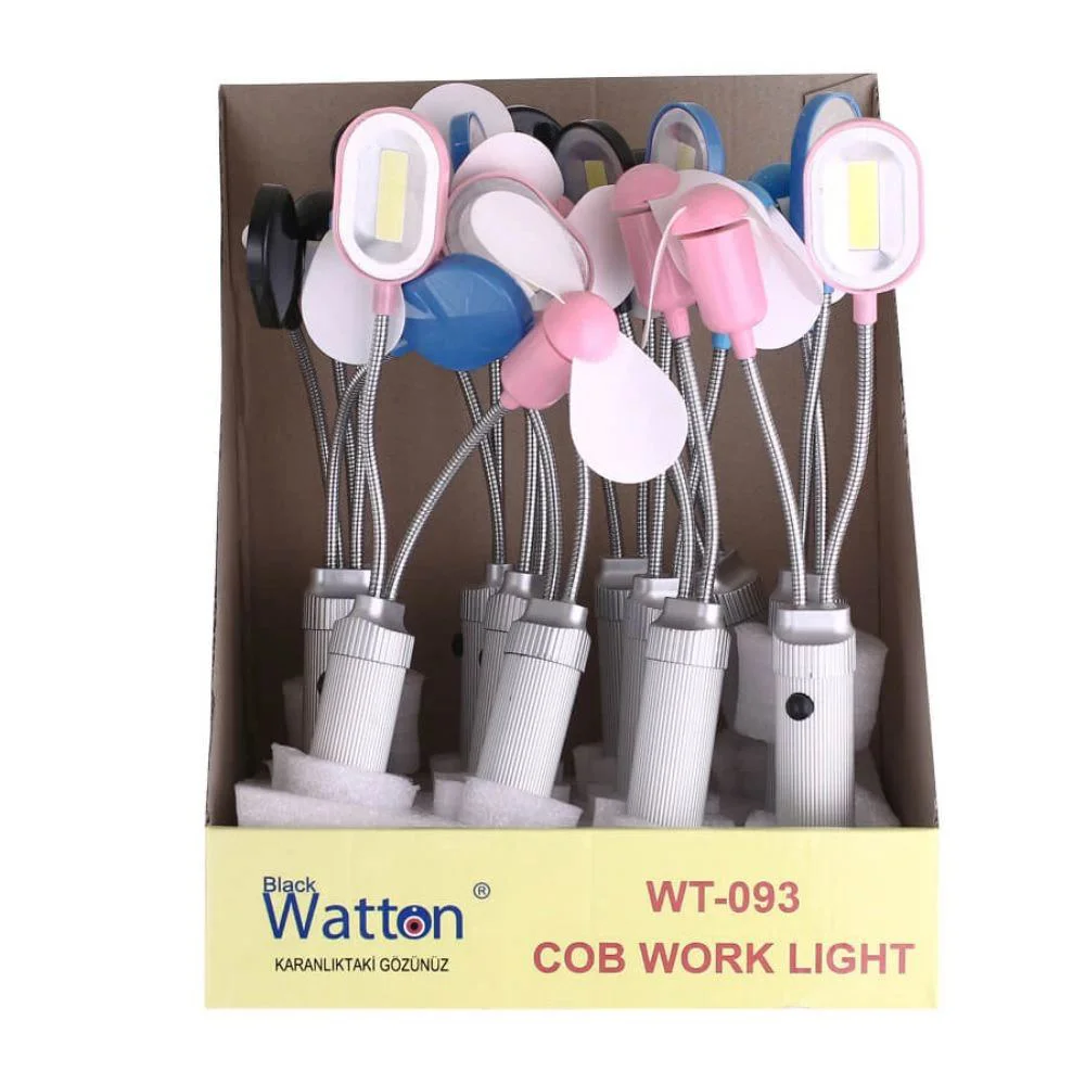 Pervaneli Mıknatıslı Masa Lambası WT-093 – SOB LED Vantilatörlü Masa Lambası Fiyatı, Yorumları ve Özellikleri