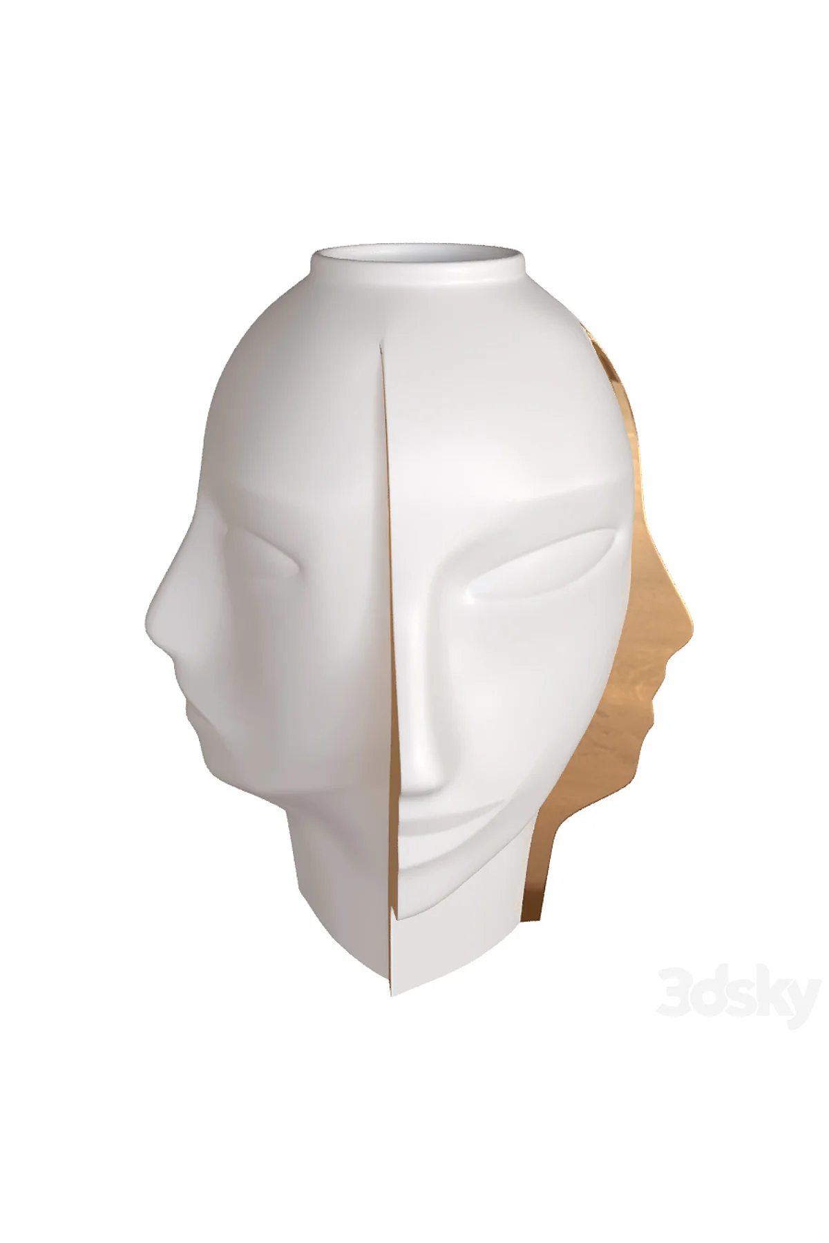 Pesso Minimalist İnsan Vazo Büyük Boy 25 CM Sert Plastik Dekoratif Minimalist Vazo