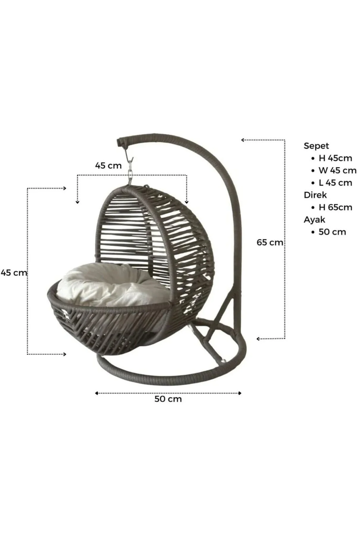 Pet Lüxperi Kedi Salıncağı & Kedi Yatağı & Kafesi 38x45x65 cm Kah Pet Lüxperi Kedi Salıncağı & Kedi Yatağı & Kafesi 38x45x65 cm Kah