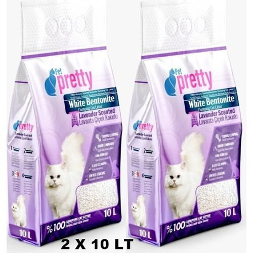 Pet Pretty Lavanta Kokulu Ince Taneli Topaklaşan Kedi KUMU10LT x 