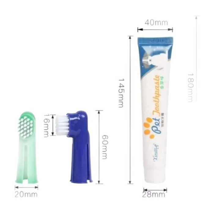 Genel Pet Vogue Köpek Diş Fırçası Seti